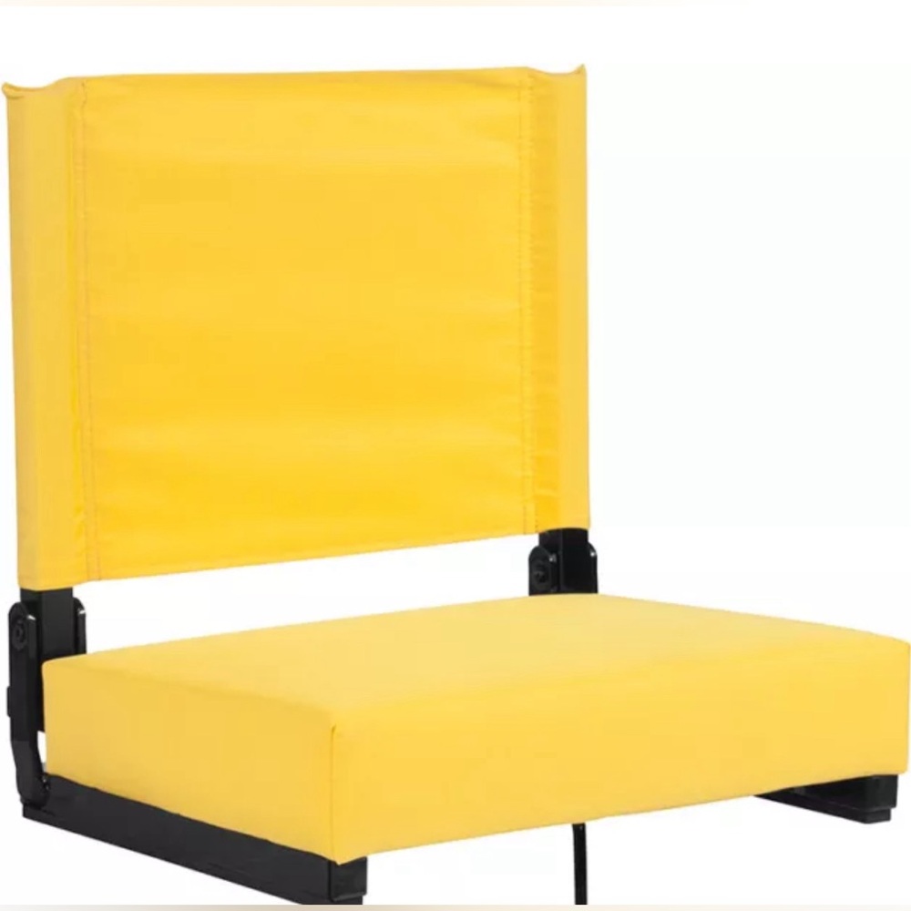 SPORT BEATS Stadium Seats with Back Support Bleacher Chairs Yellow